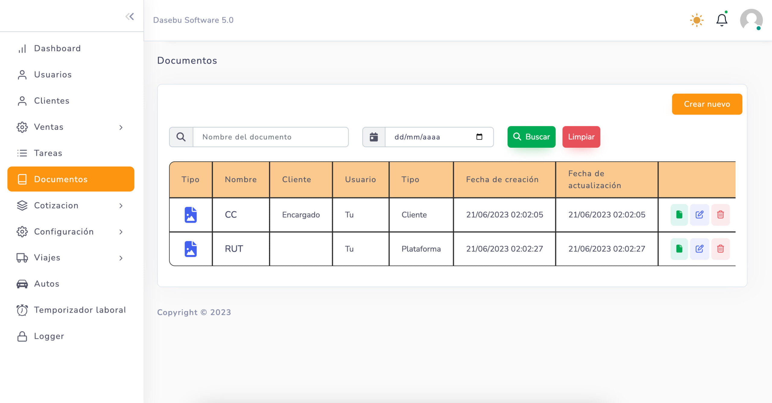 Dasebu Software 5.0 VTC