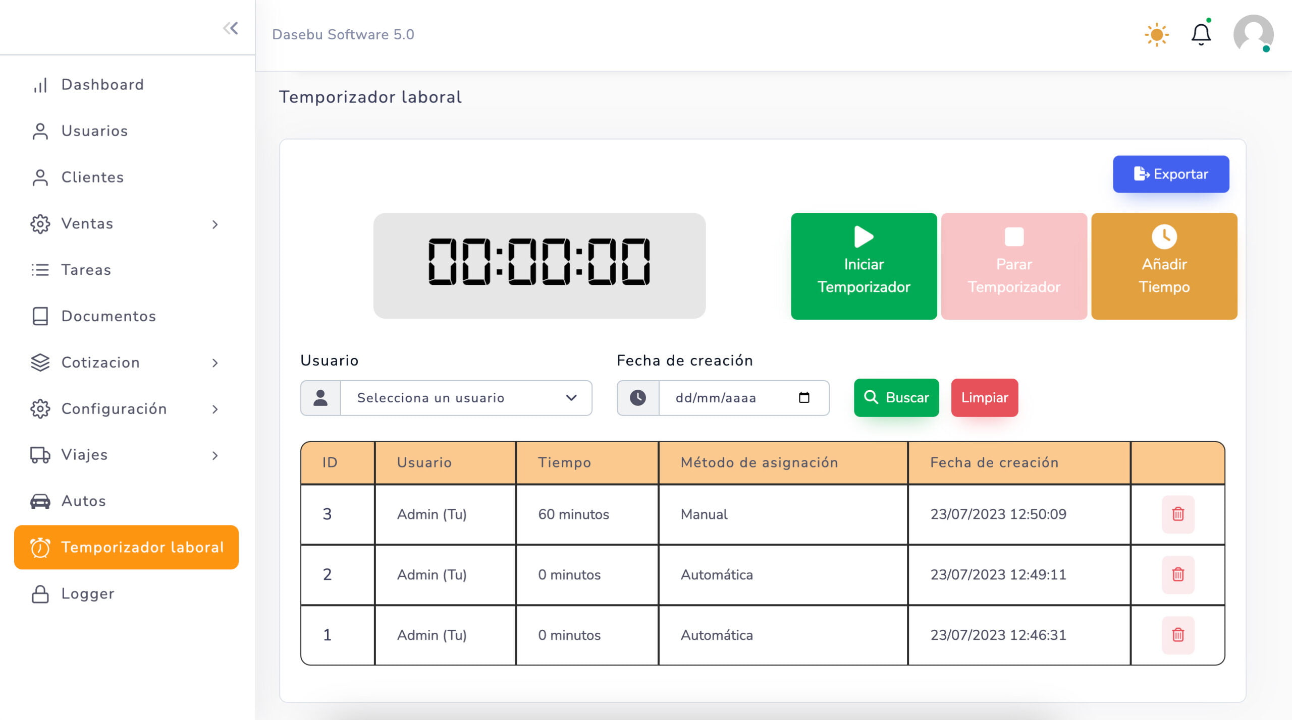 Dasebu Software 5.0 VTC