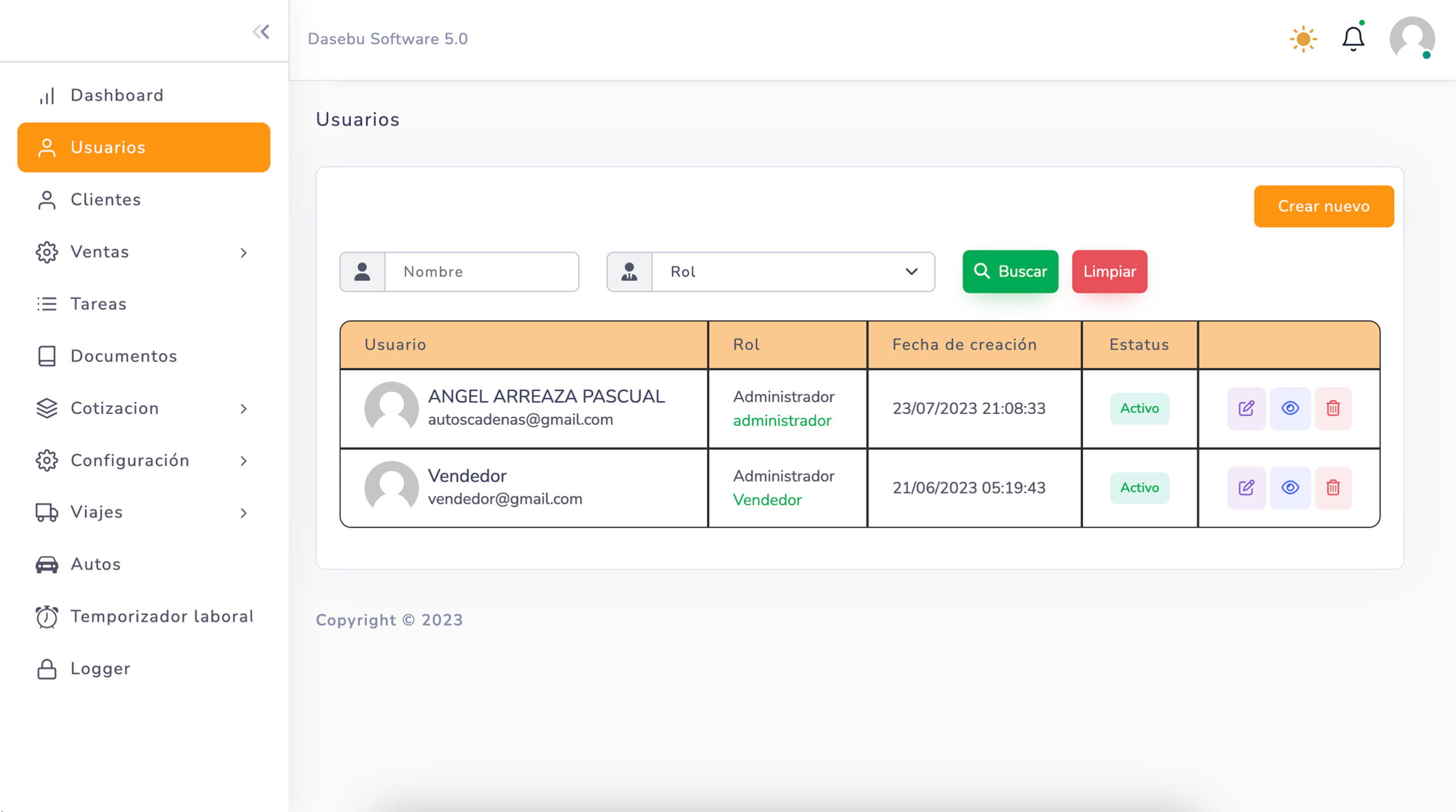 Dasebu Software 5.0 VTC